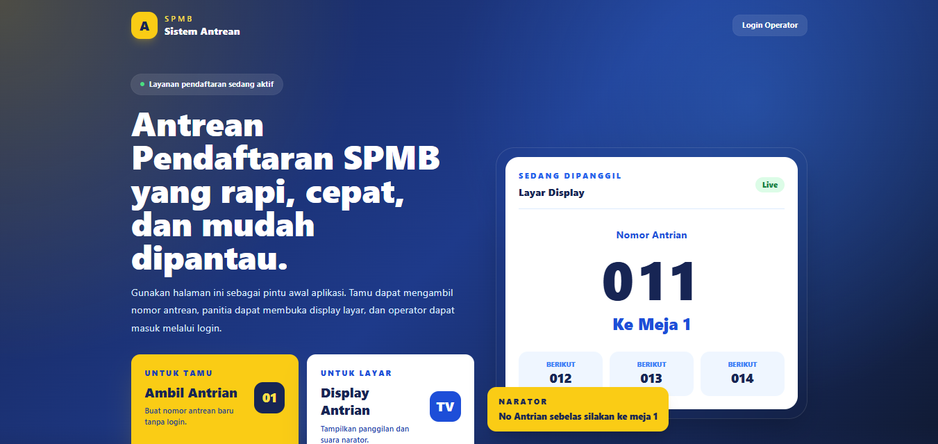 Aplikasi Antrian Layanan